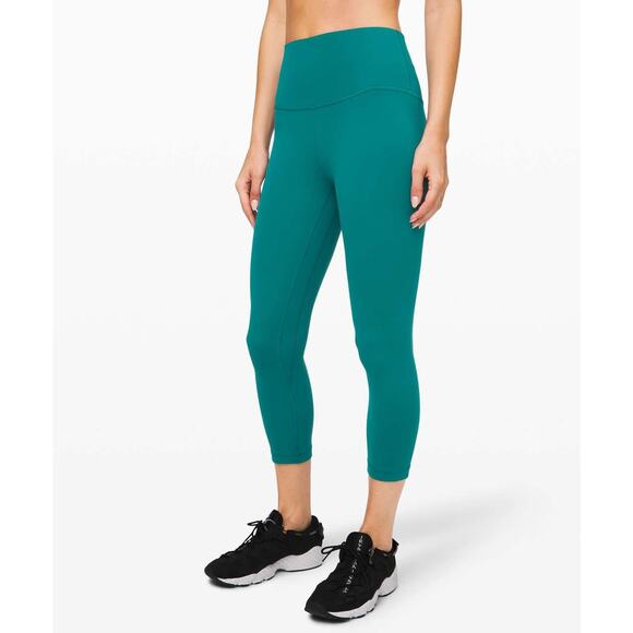 Lululemon Align Crop (21") Size 2 Nulu Laguna Green - Picture 8 of 9